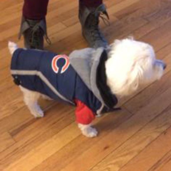 Chicago Bears Little Earth NFL Dog Puffer Vest - Picture 3 of 5